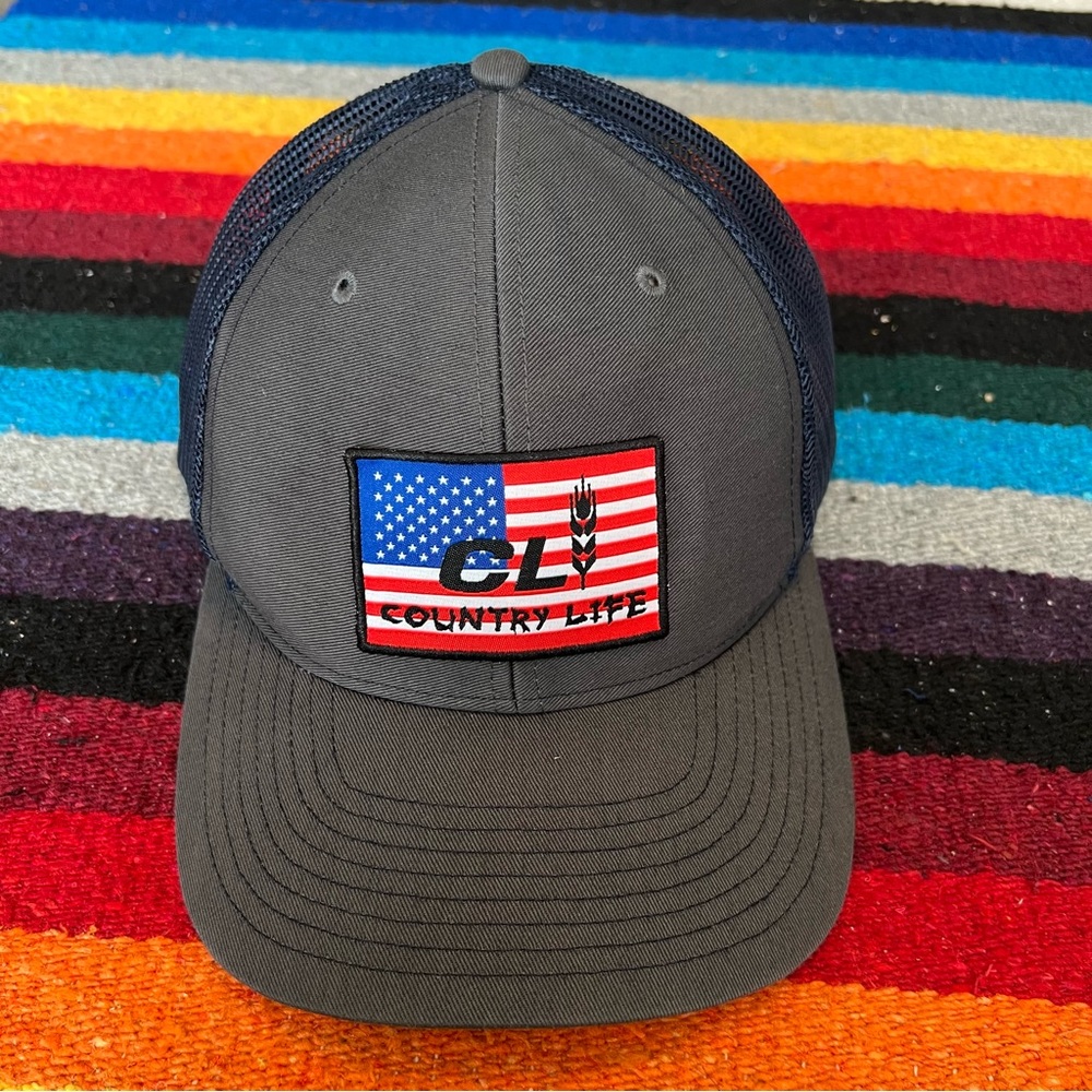 Country life SnapBack Mesh Hat hand washed